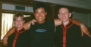 Ian Murray, Wang Haijun and Janet Murray