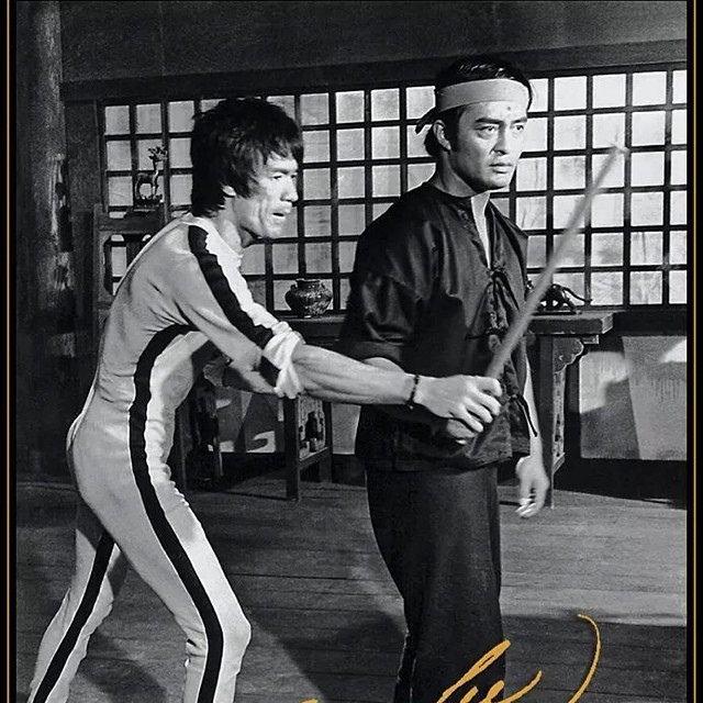 Bruce Lee and Dan Inosanto in Game of Death